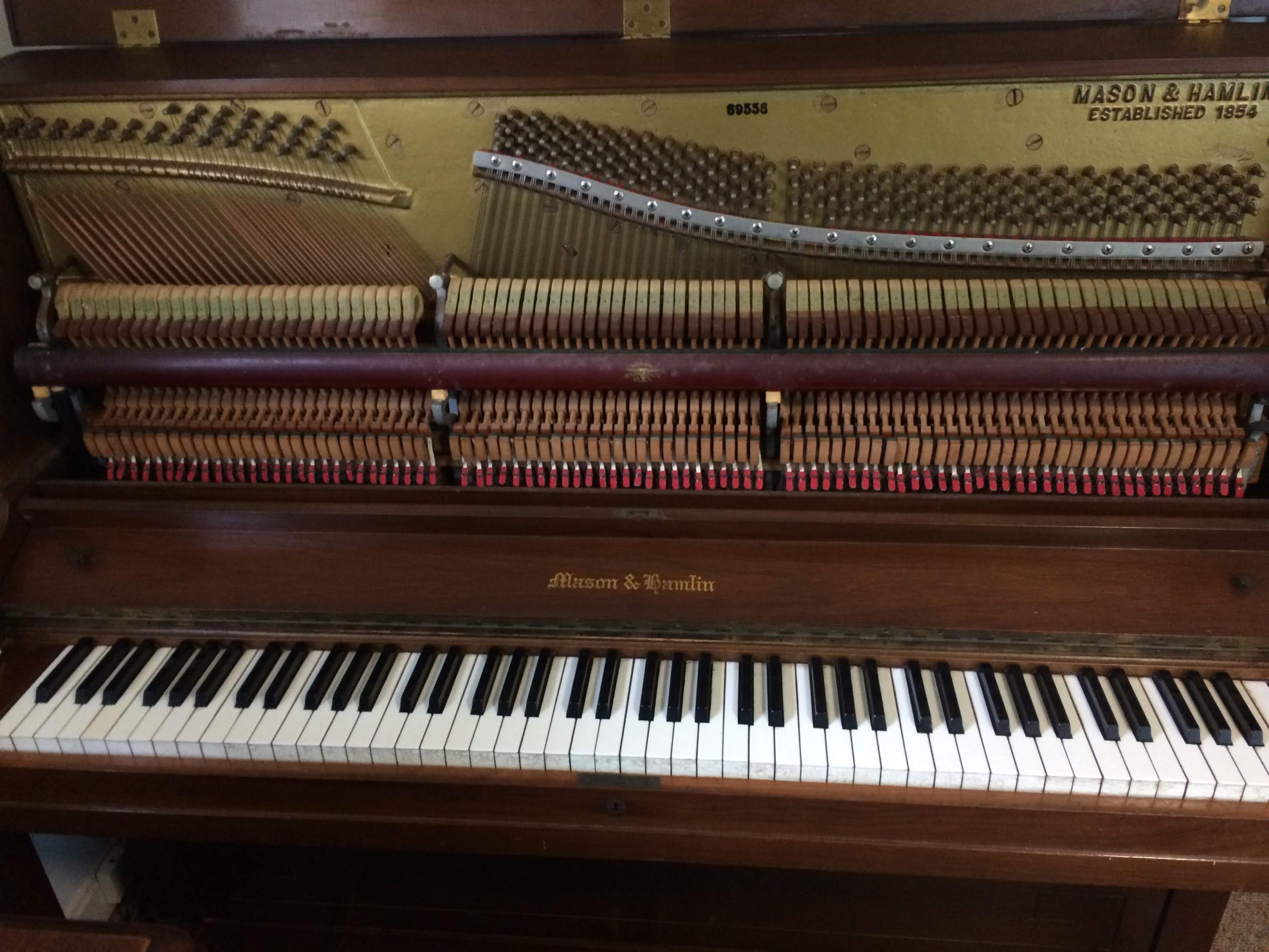 Mason Hamlin upright piano